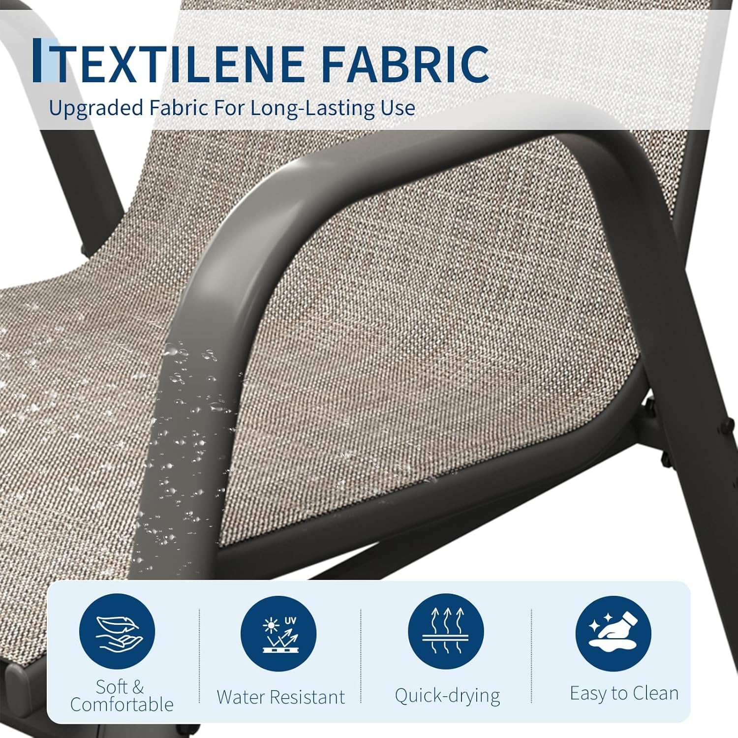 Patio Dining Chairs Set of 4,  - Outdoor Furniture Metal Chairs review and price